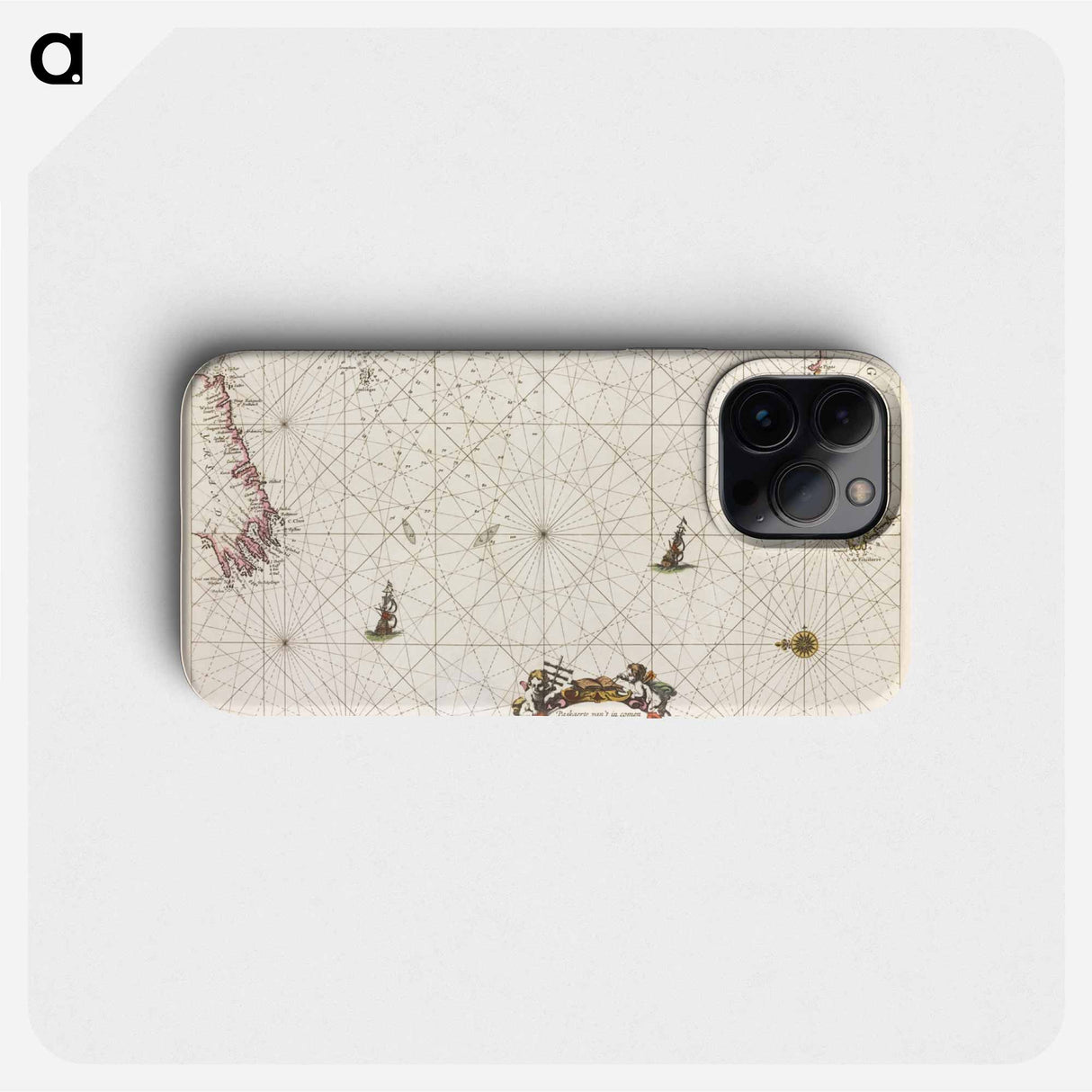 Paskaert van't in comen van't Canaal - アンティーク地図 Phone Case.