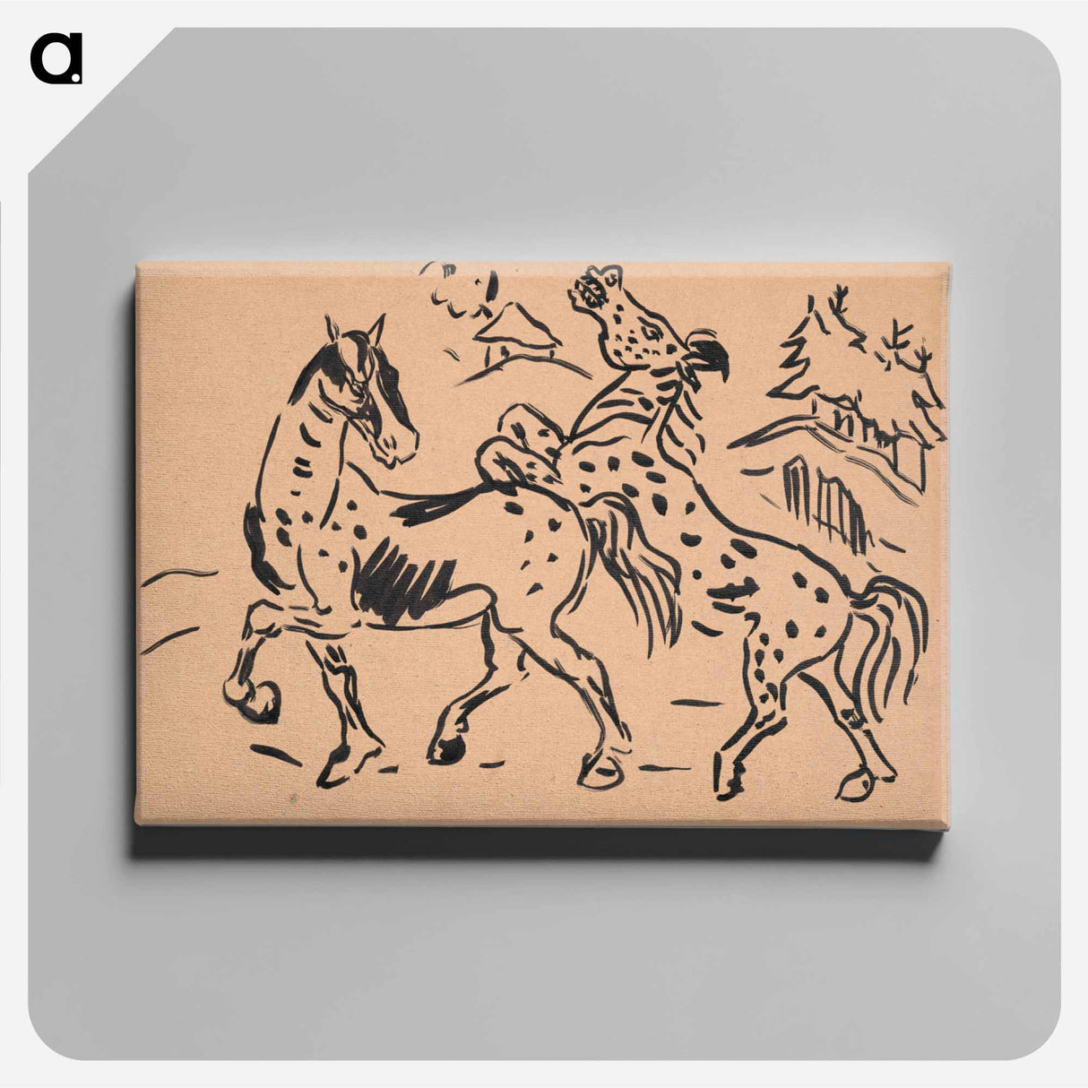 Horses - アーノルド ピーター ワイズ クビンチャン Canvas.