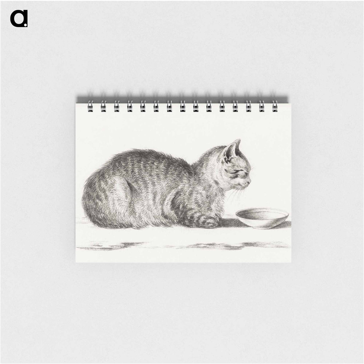 Lying cat for a dish - ジャン ベルナール Memo.