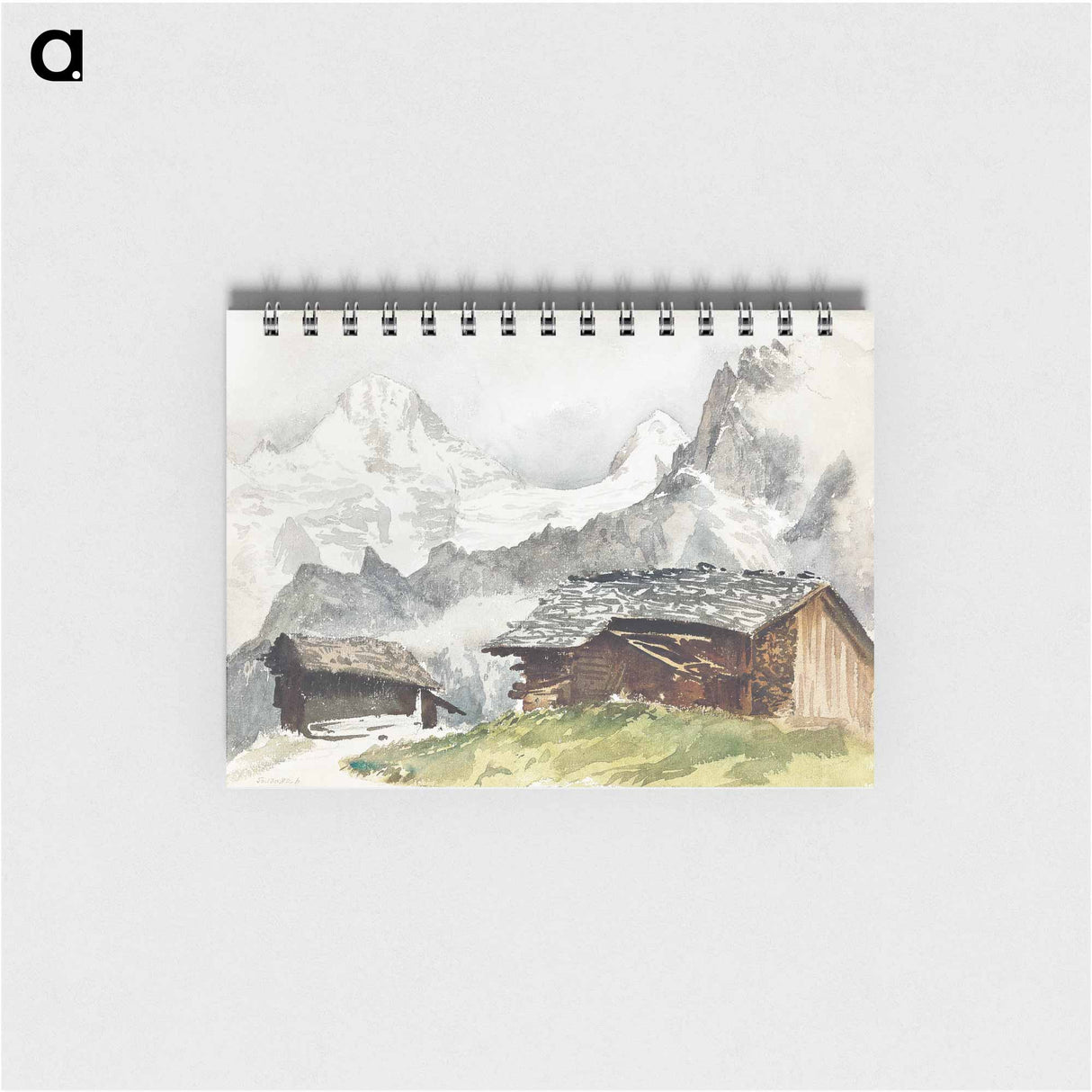 アートメモ帳-Chalets, Breithorn, Mürren - ジョン シンガー サージェント Memo.