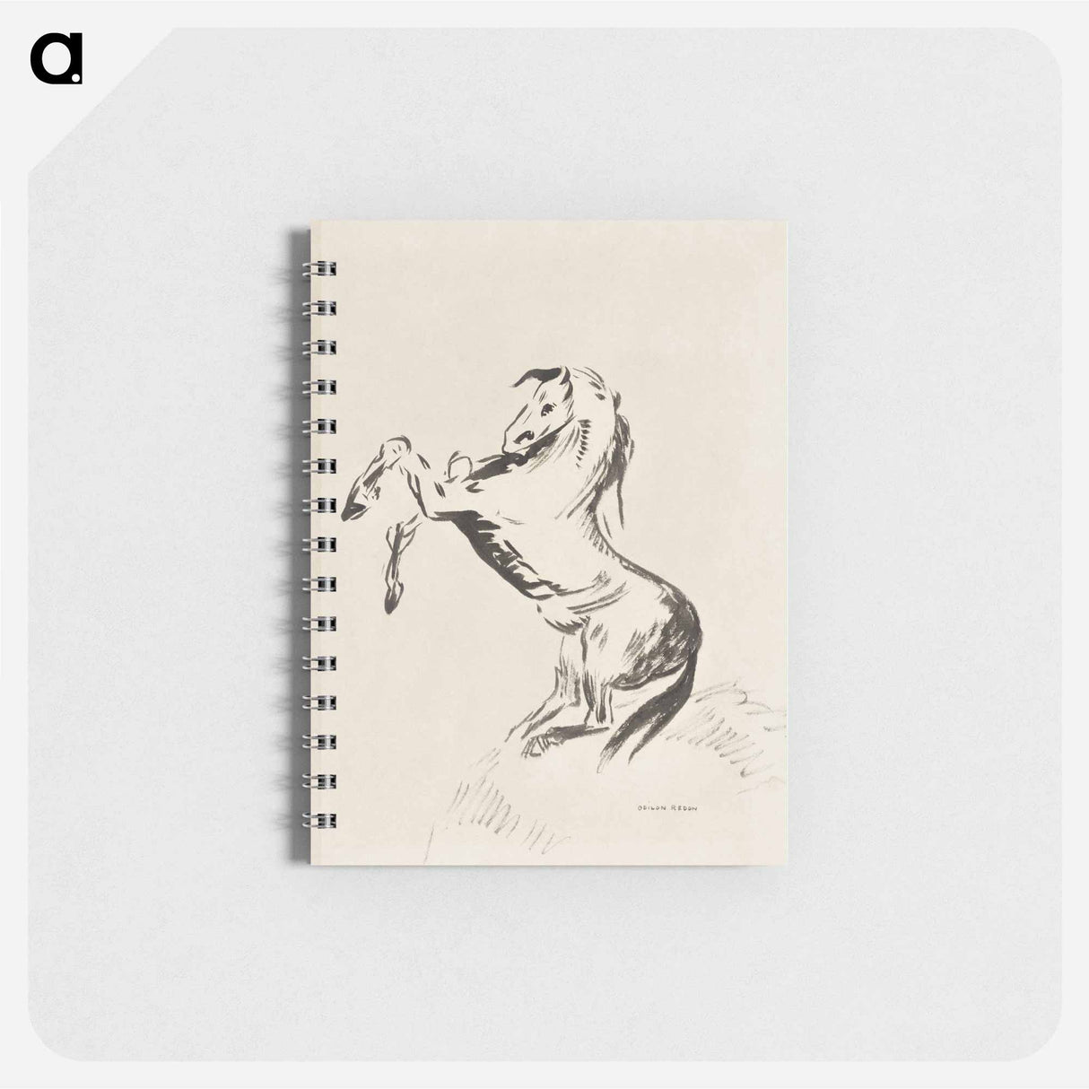 Jumping Horse on Clouds (Pegasus) - オディロン ルドン Memo.