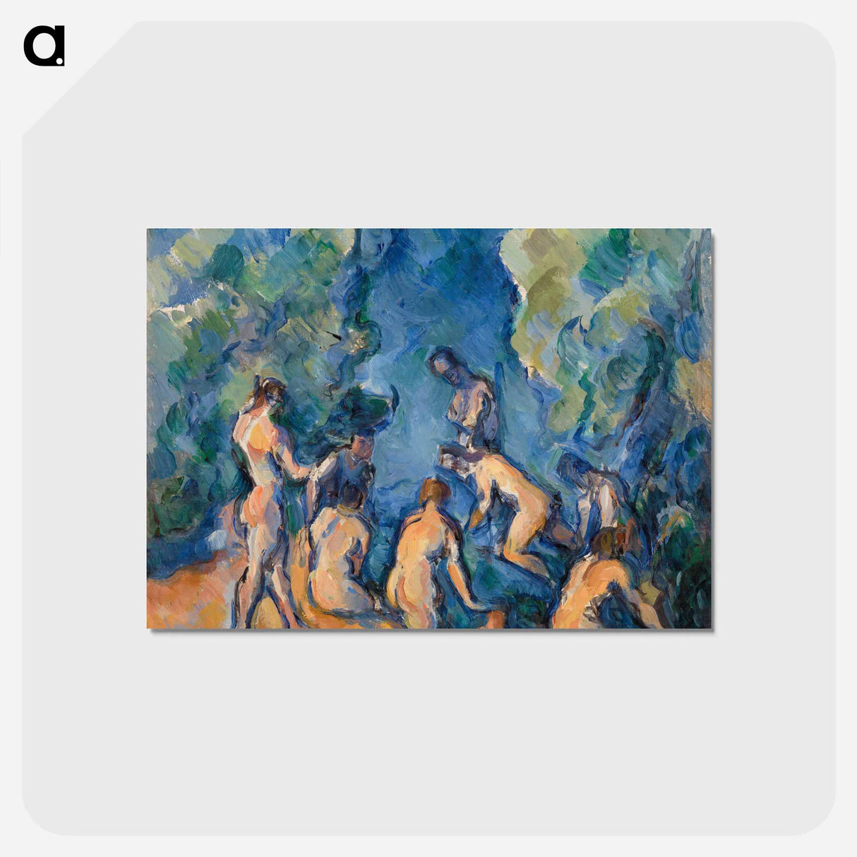 アートポストカード-Bathers - ポール セザンヌ Postcard.