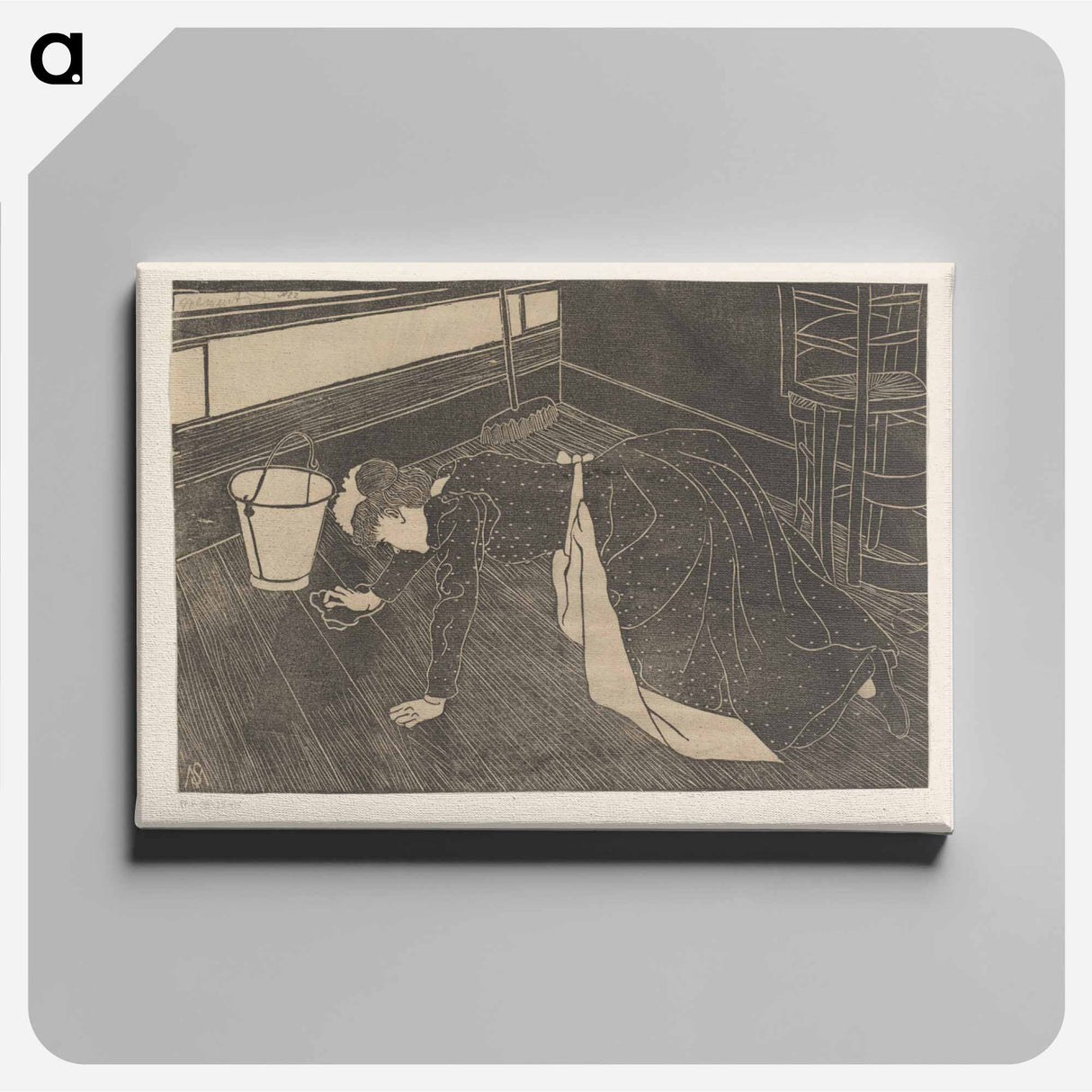 Boenende vrouw
- サミュエル ジェスルン Canvas.