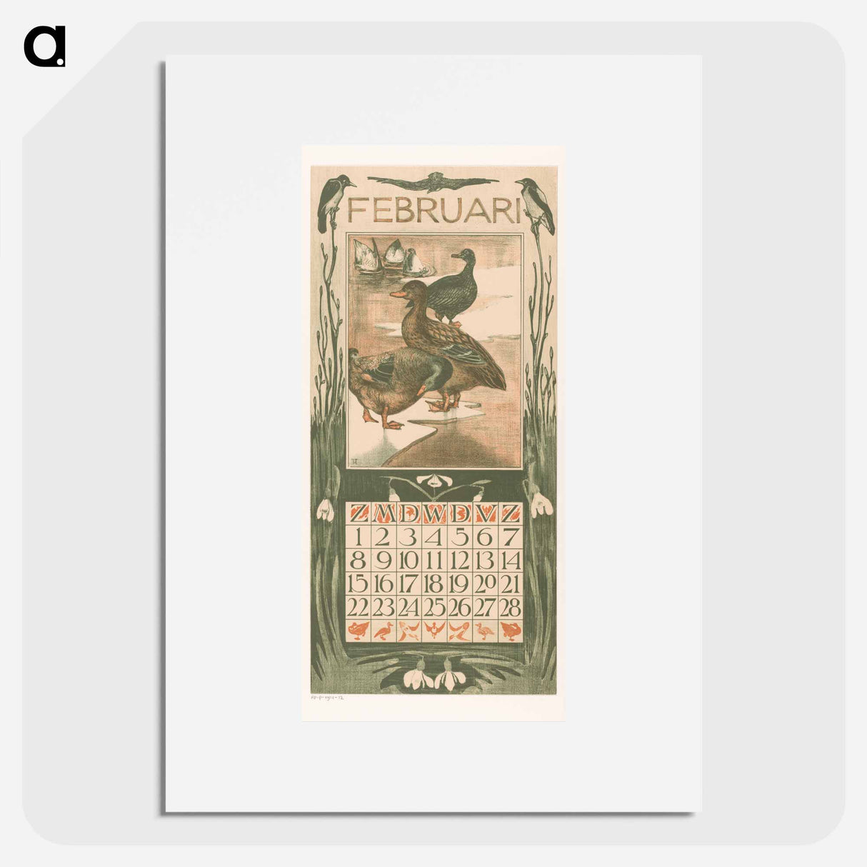 Calendar February meets Earden - Theo van Hoytema Poster.