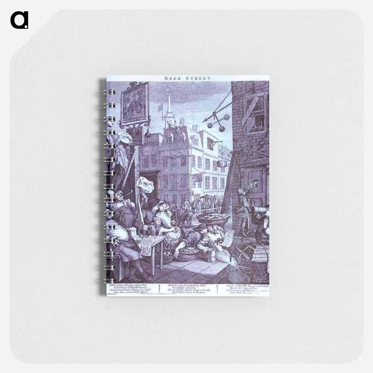 アートメモ帳-Beer Street - ウィリアム ホガース Memo.