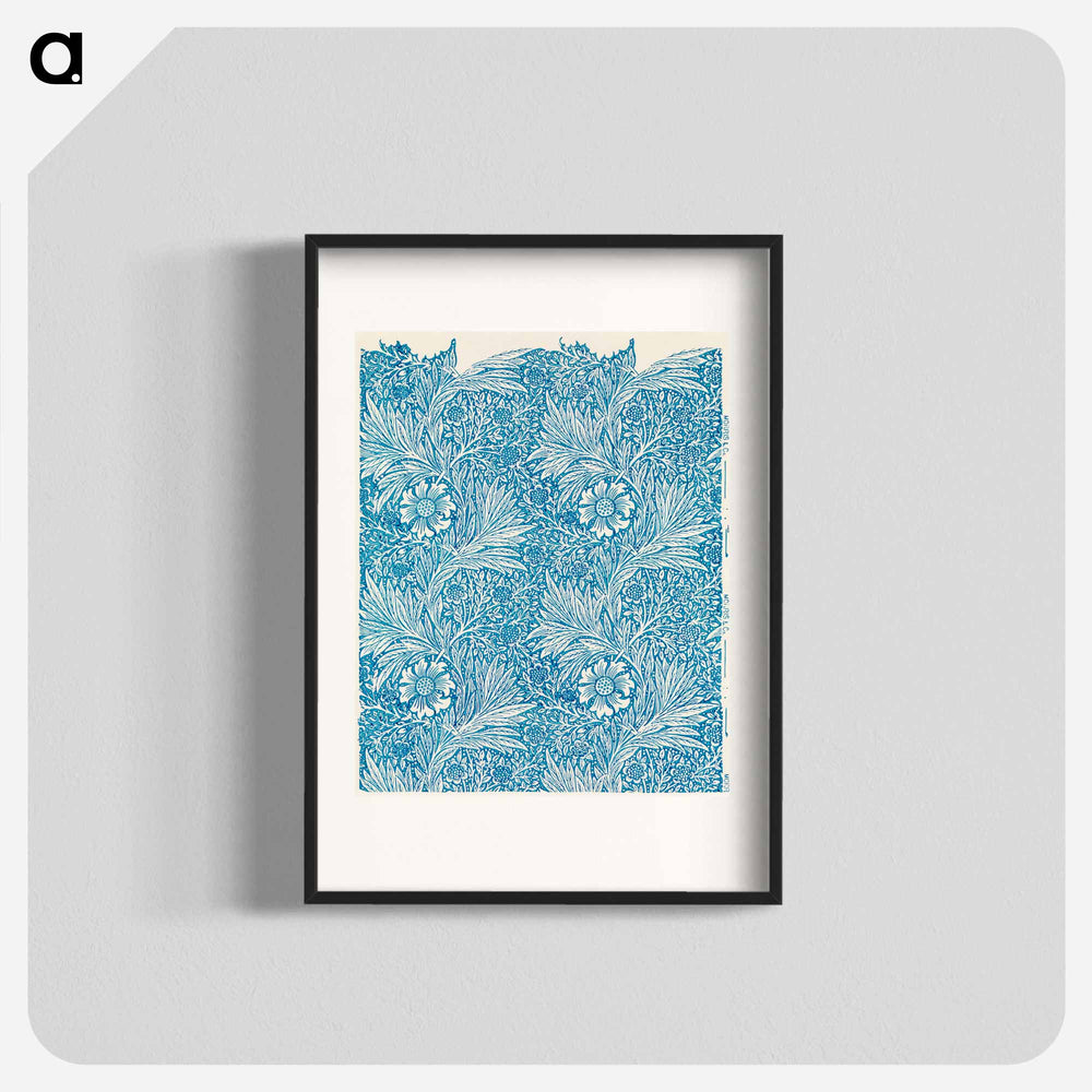 Blue Marigold - ウィリアム モリス Poster.