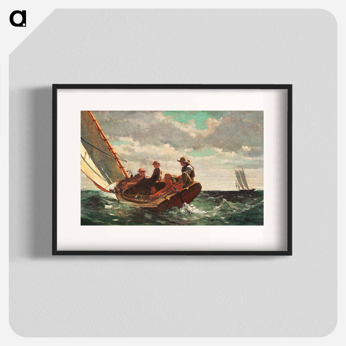 アートポスター-Breezing Up, A Fair Wind - ウィンスロー ホーマー Poster.