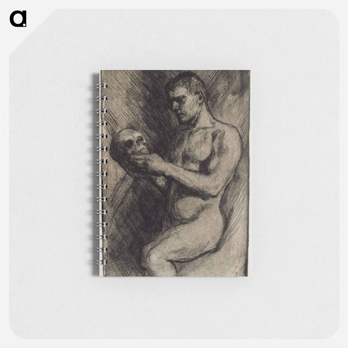 アートメモ帳-Alaston mies ja pääkallo - アルバート エーデルフェルト Memo.
