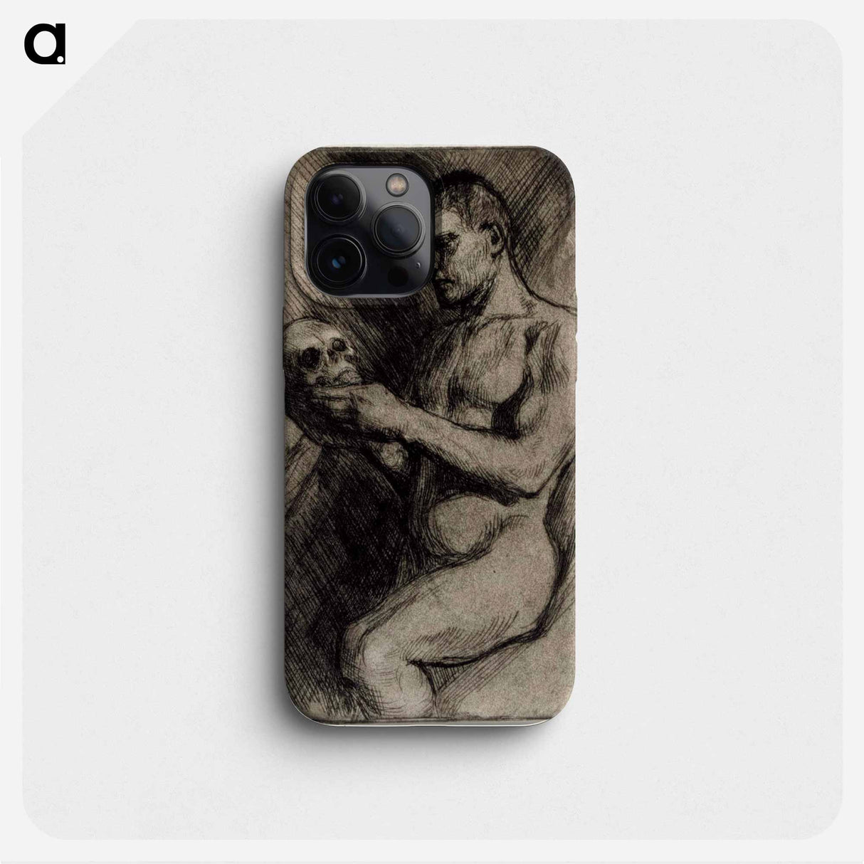 Alaston mies ja pääkallo - アルバート エーデルフェルト Phone Case.