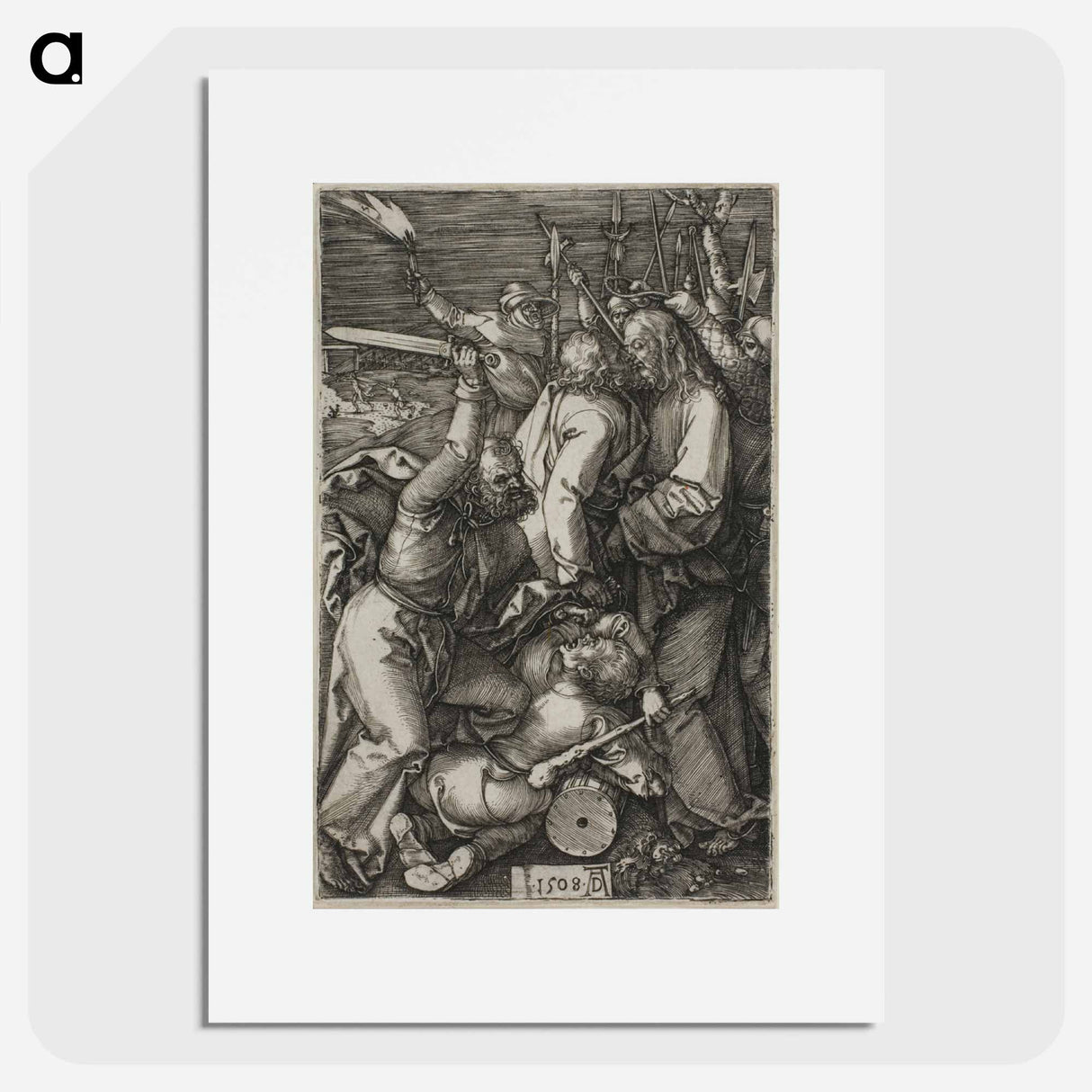 Betrayal of Christ - アルブレヒト デューラー Poster.