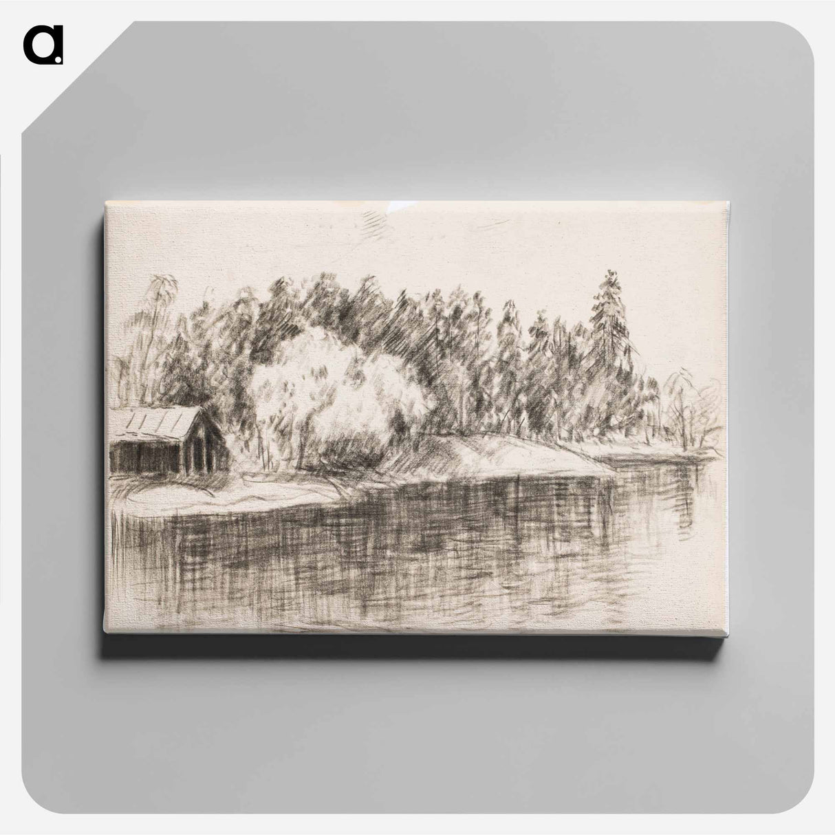 Rantamaisema - アルフレッド ウィリアム フィンチ Canvas.