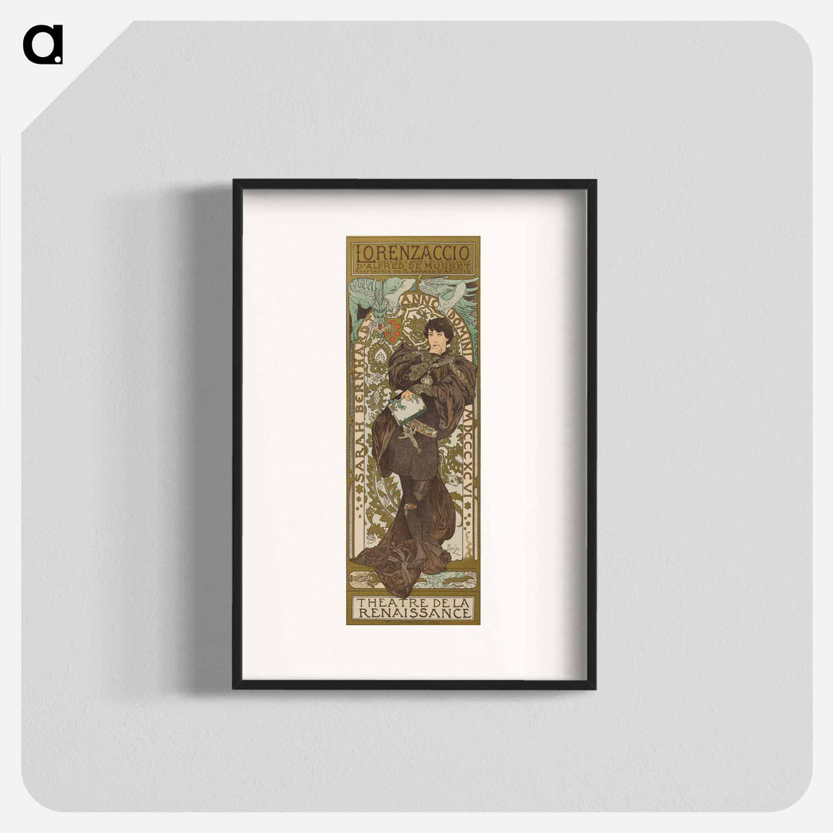 Lorenzaccio - アルフォンス ミュシャ Poster.