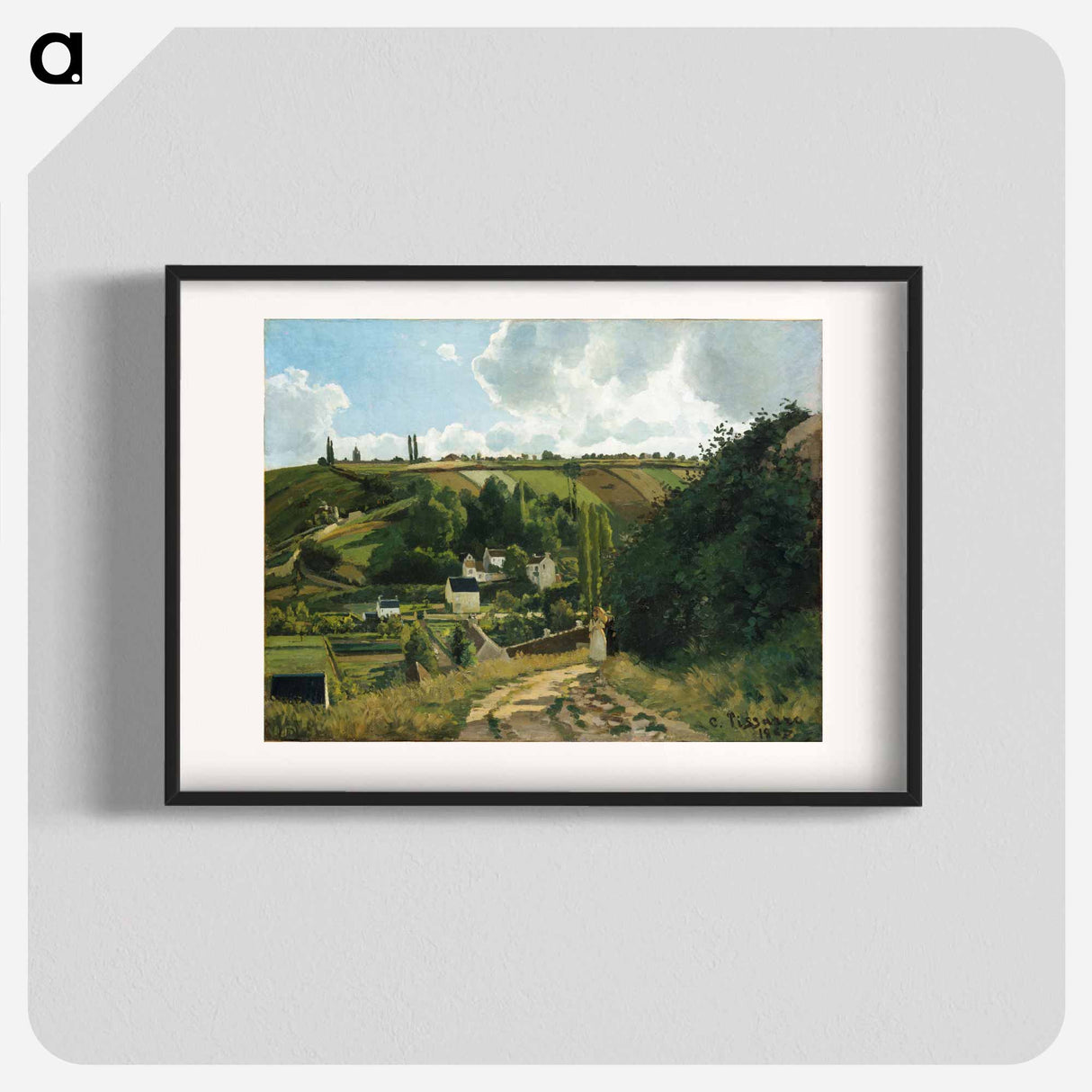 Jalais Hill, Pontoise - カミーユ ピサロ Poster.