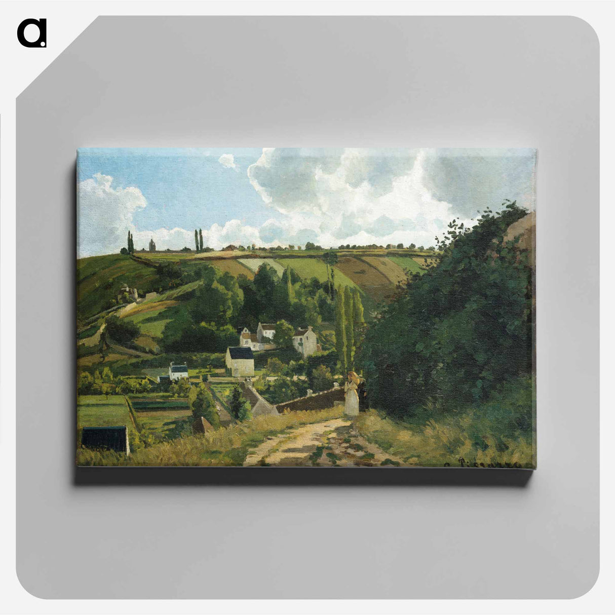Jalais Hill, Pontoise - カミーユ ピサロ Canvas.