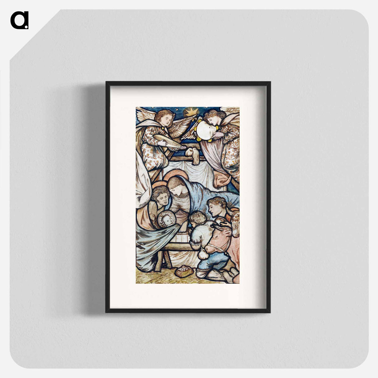 The Nativity - エドワード バーン ジョーンズ Poster.