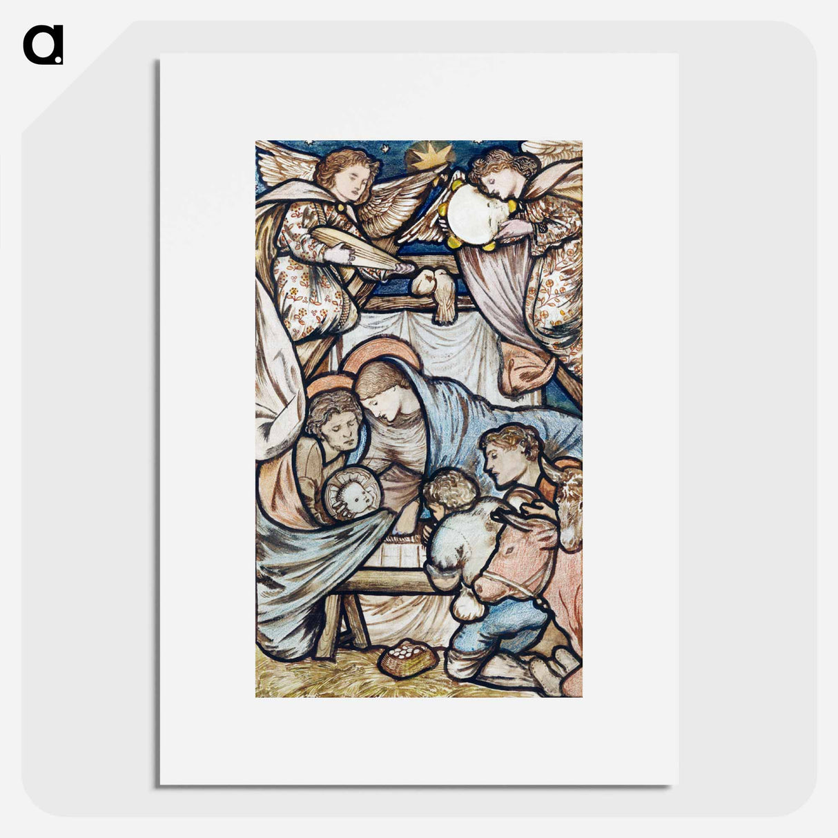 The Nativity - エドワード バーン ジョーンズ Poster.
