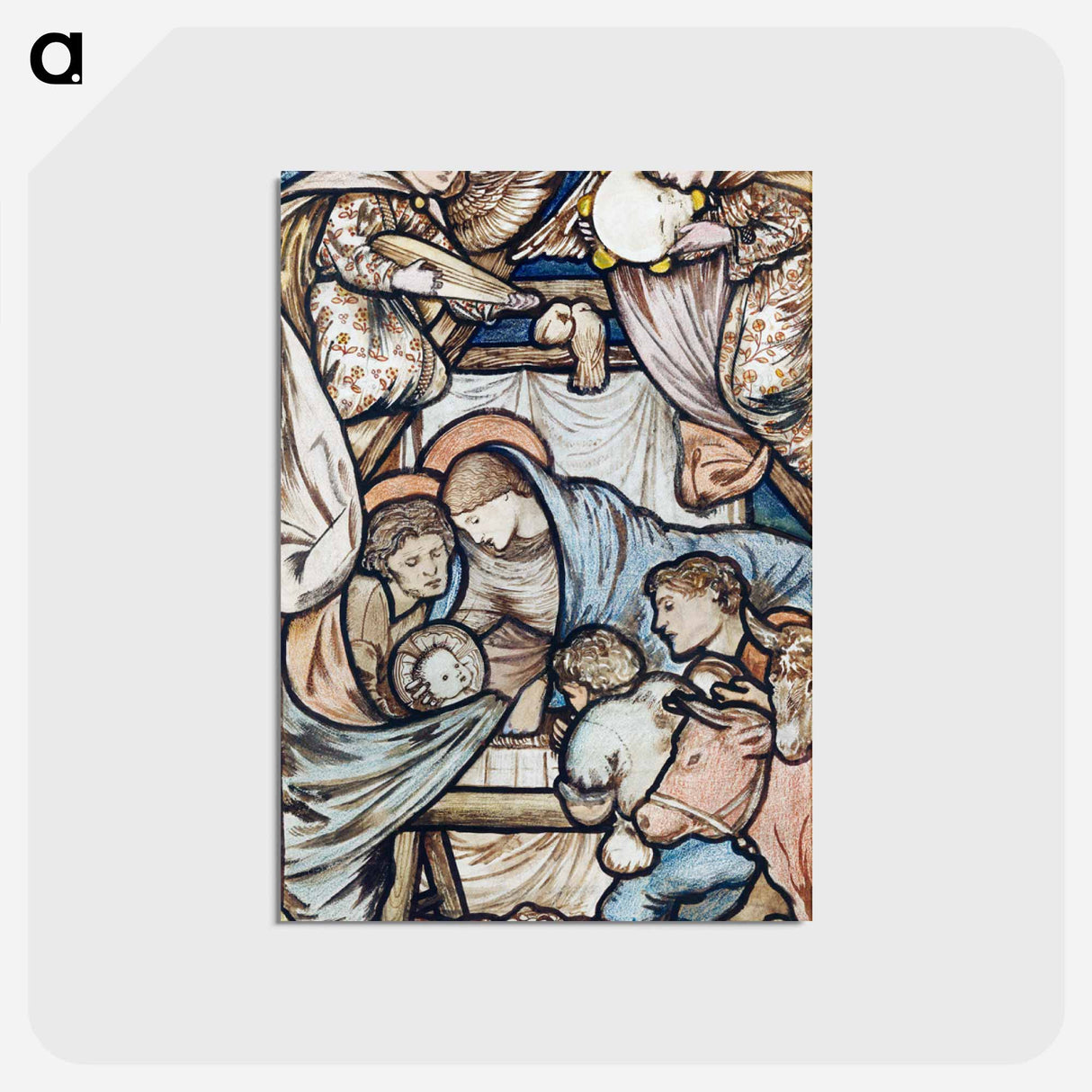 アートポストカード-The Nativity - エドワード バーン ジョーンズ Postcard.