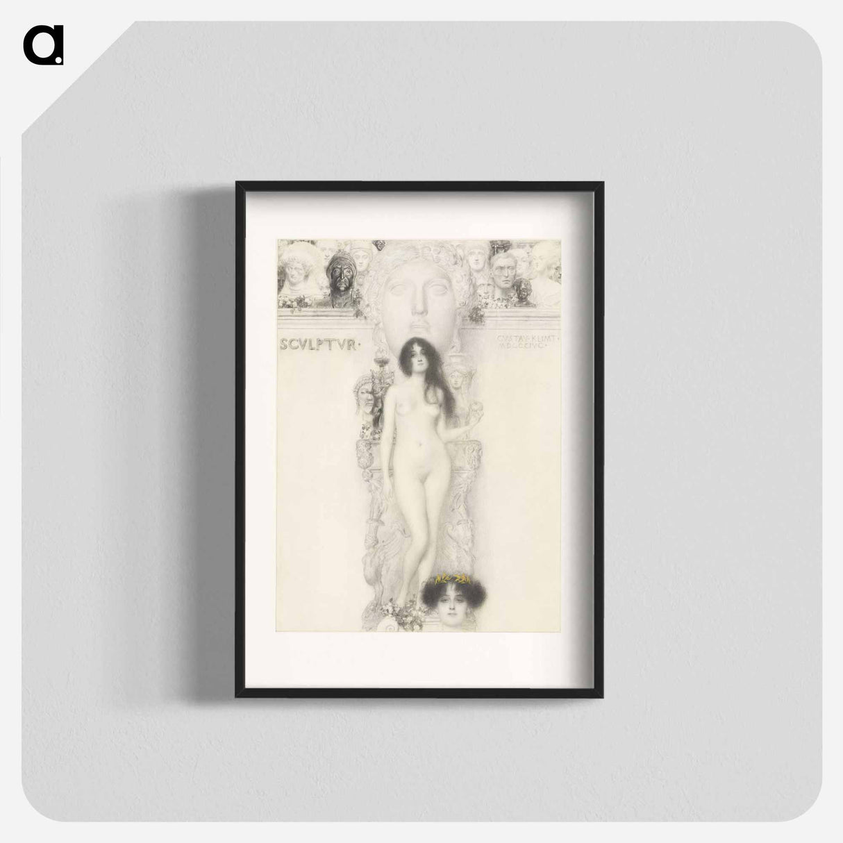 Sculpture - グスタフ クリムト Poster.
