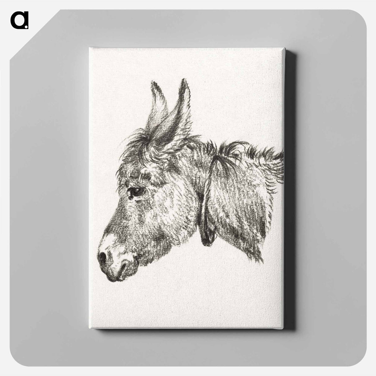 アートパネル-Head of a donkey - ジャン ベルナール Canvas.