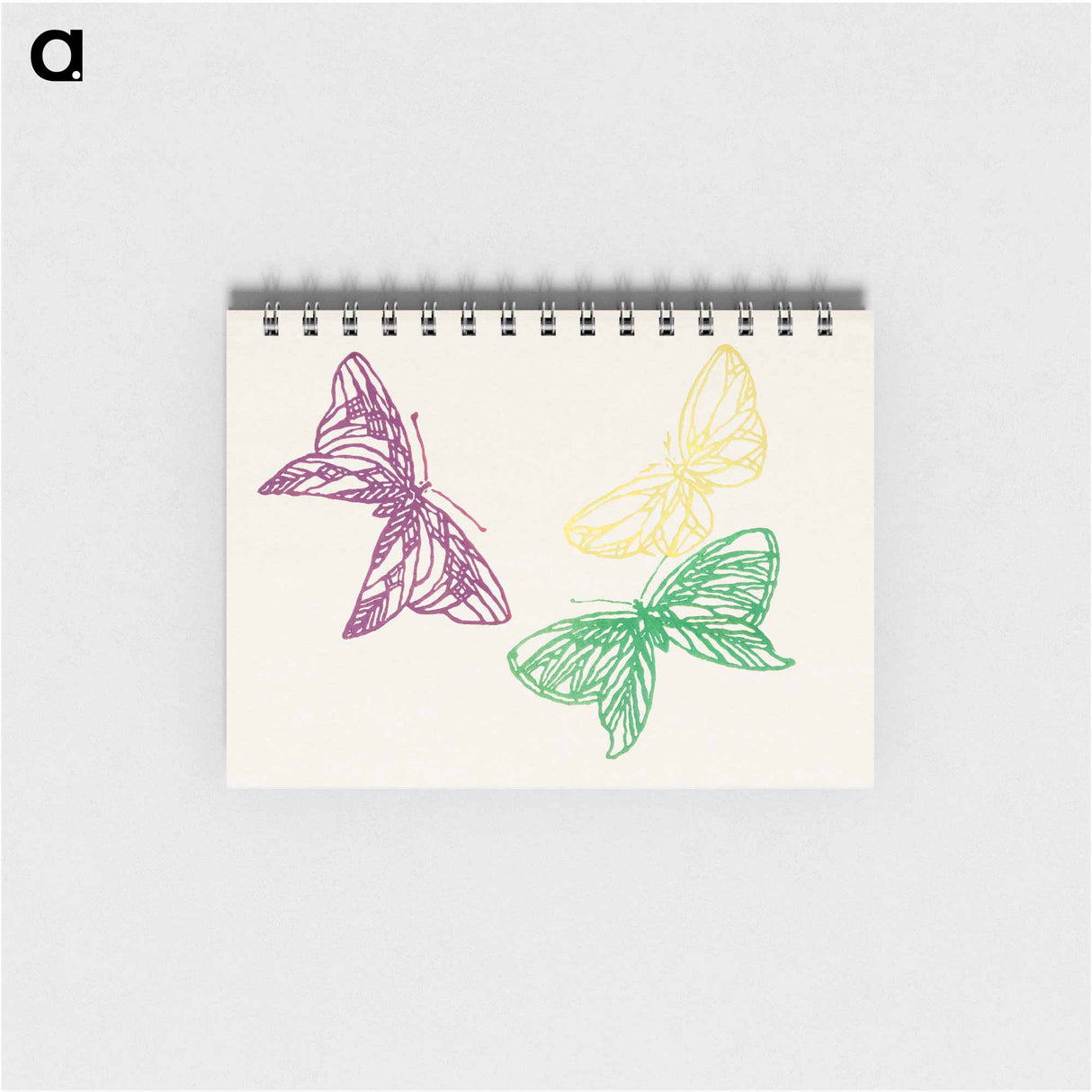 Japanese butterfly - 神坂 雪佳 Memo.