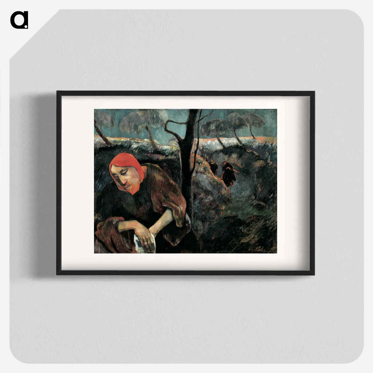 Christ on the Mount of Olives - ポール ゴーギャン Poster.