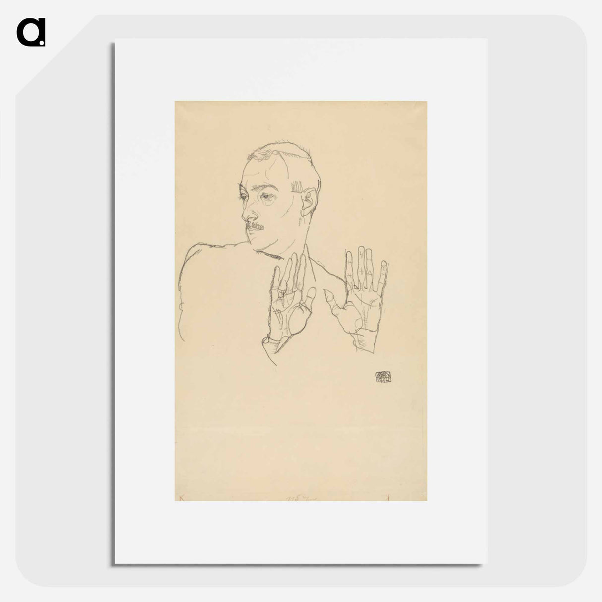 アートポスター-Arthur Roessler Portrait
- ウィーン博物館 Poster.