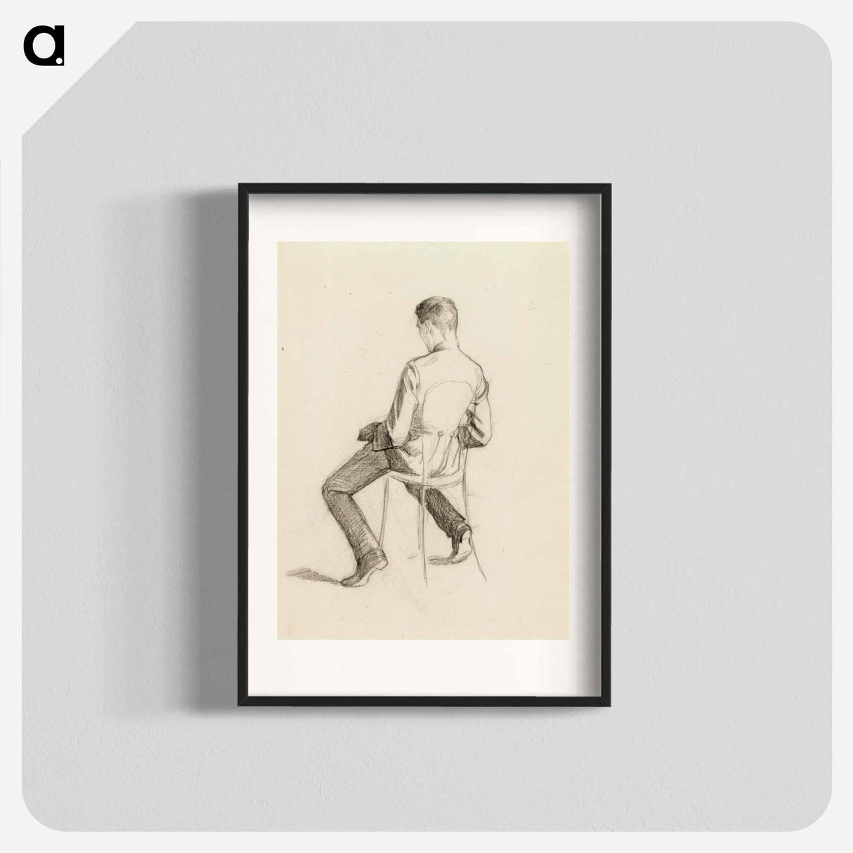 Selin istuva nuorukainen kadetinpuvussa - アルバート エーデルフェルト Poster.