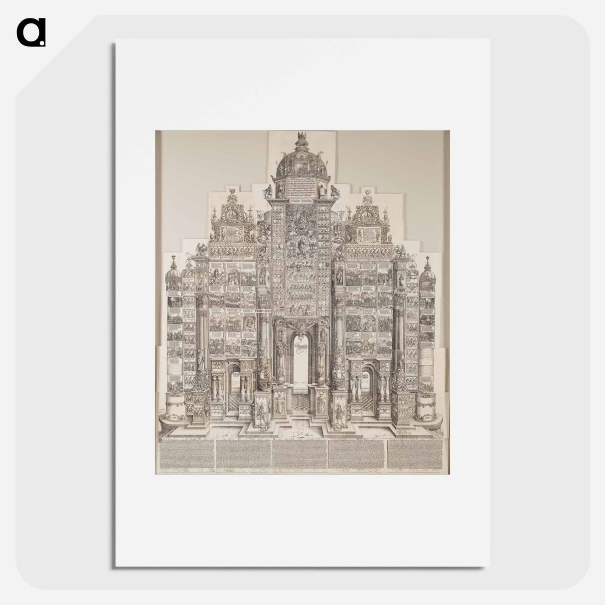 ARC TRIOMPHAL D'APRES ALBERT DURER - アルブレヒト デューラー Poster.