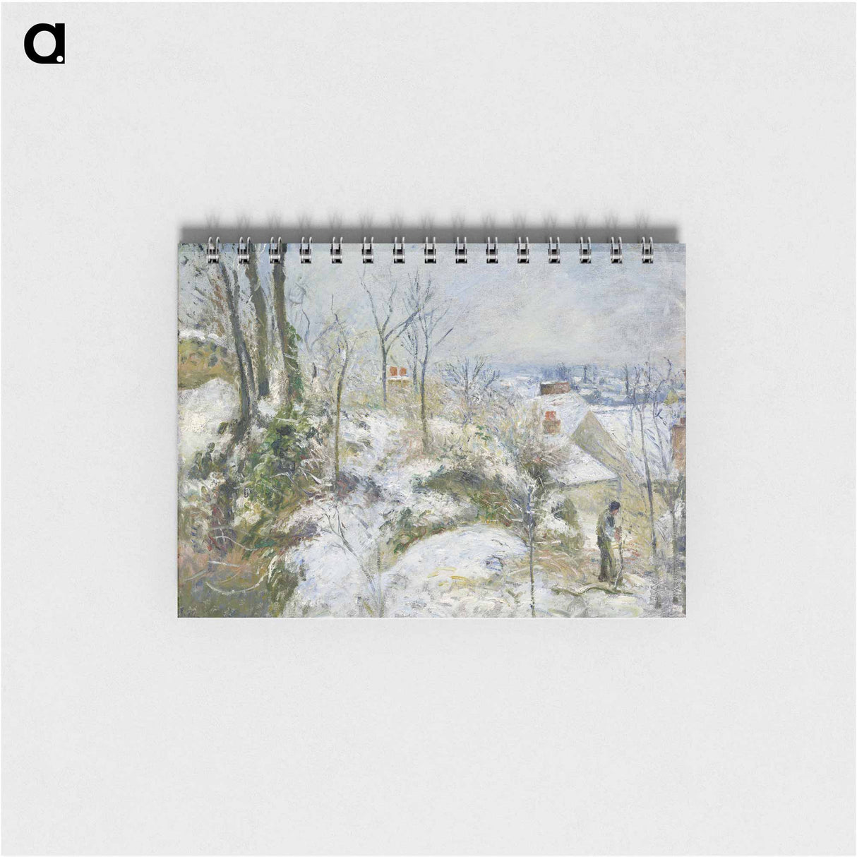 Rabbit Warren at Pontoise, Snow - カミーユ ピサロ Memo.