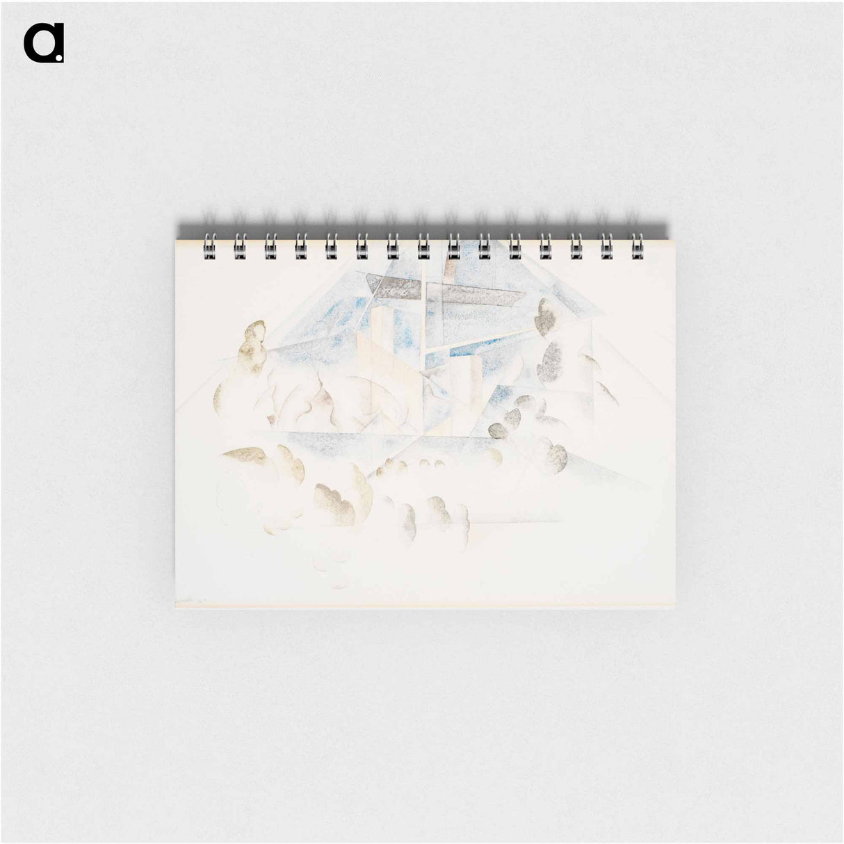 アートメモ帳-Bermuda, Masts and Foliage - チャールズ デムス Memo.