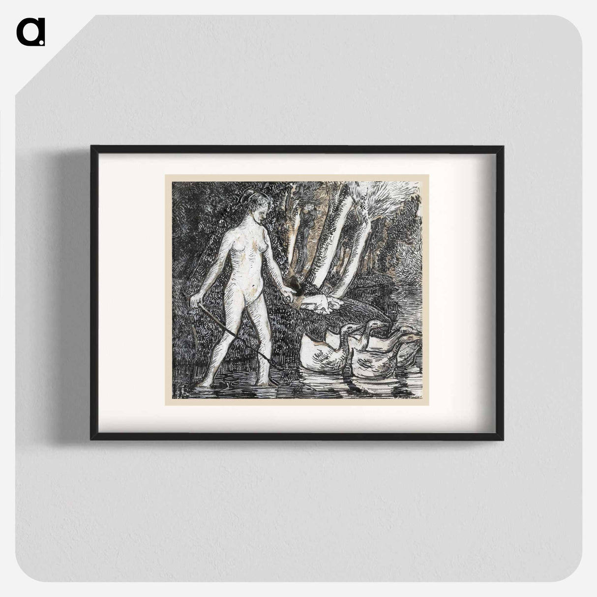 アートポスター-Bather with Geese
- ダラス美術館 Poster.