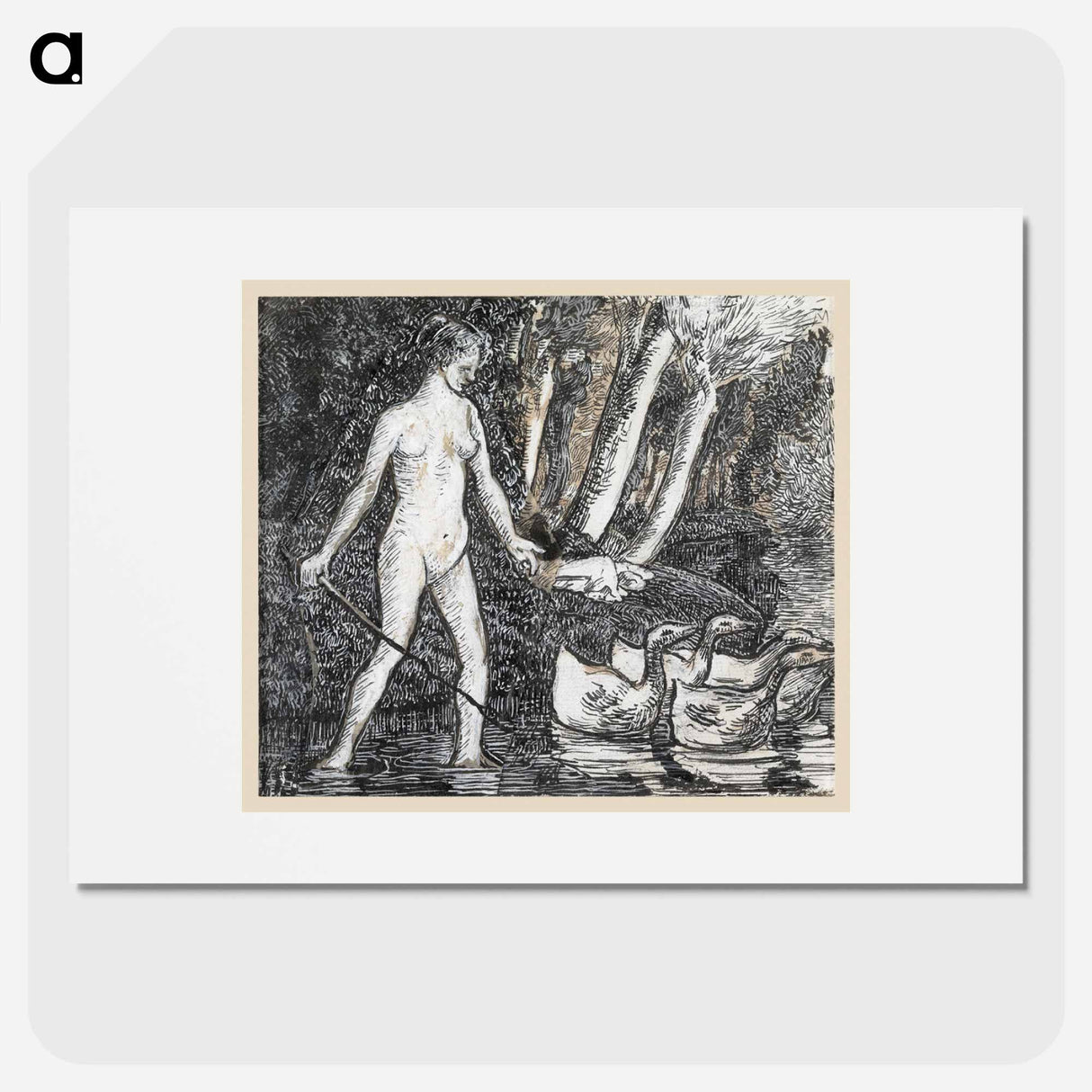 アートポスター-Bather with Geese
- ダラス美術館 Poster.