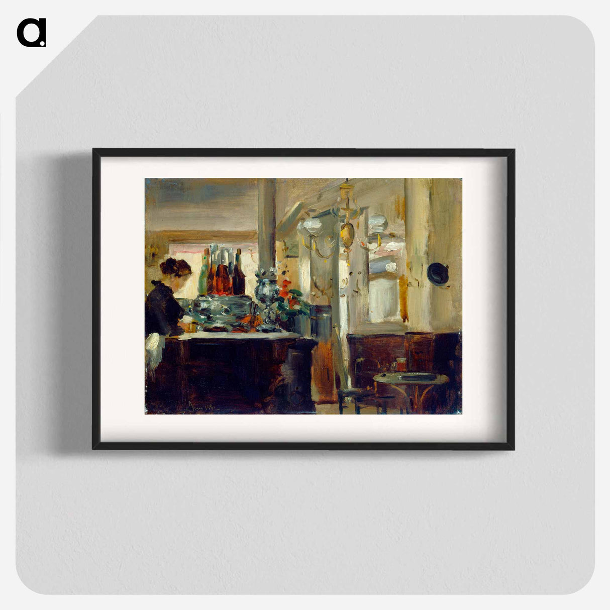 Bon Bock Cafe - エドゥアール マネ Poster.