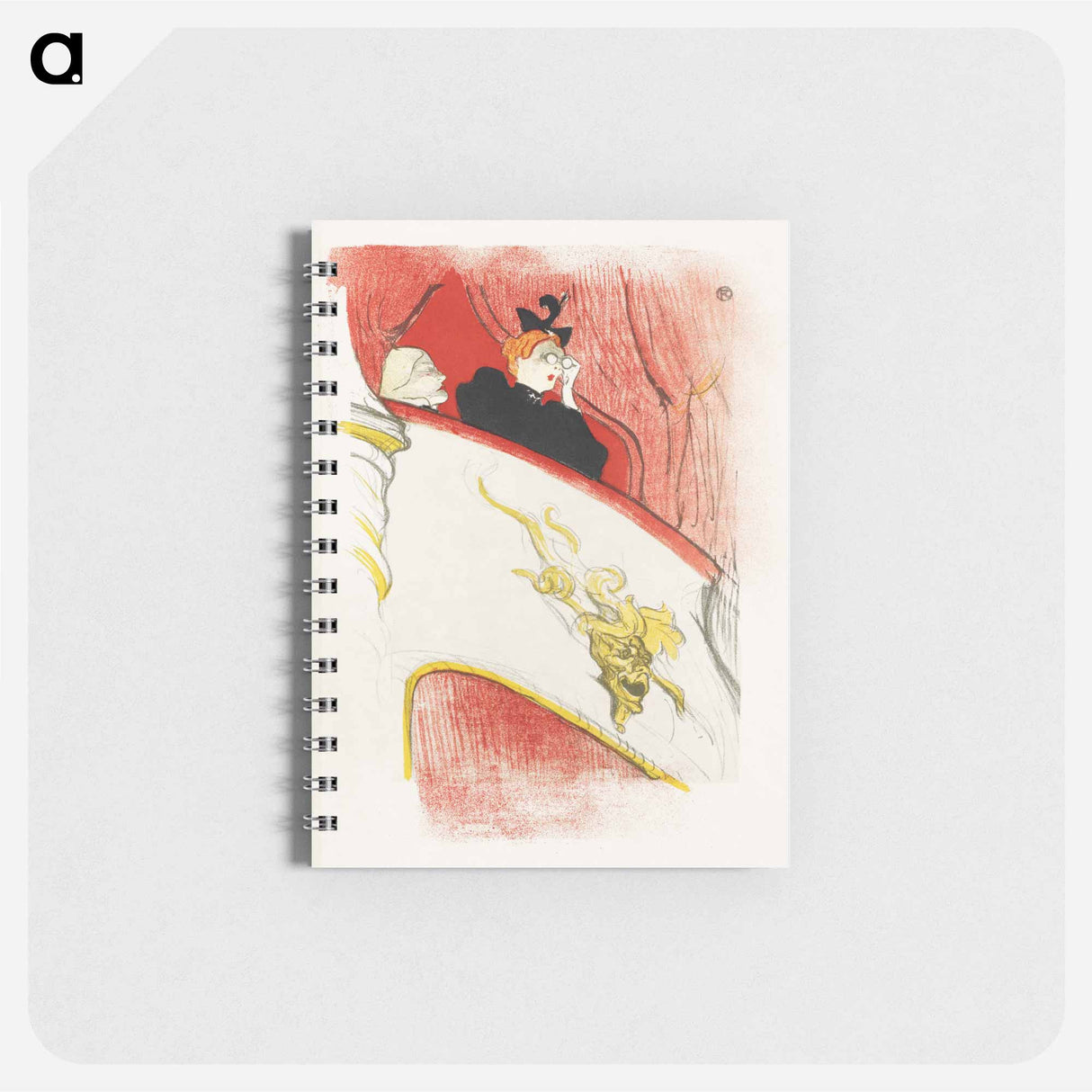 Balcony with a Gilded Grotesque Mask - アンリ ド トゥールーズ ロートレック Memo.