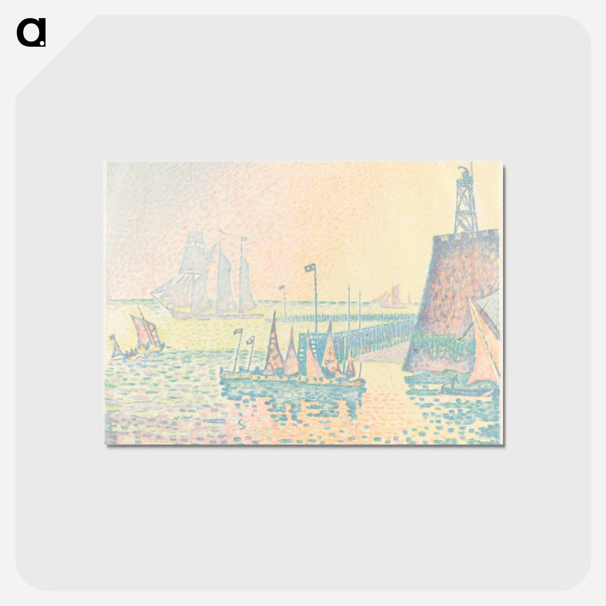 Evening - ポール シニャック Postcard.