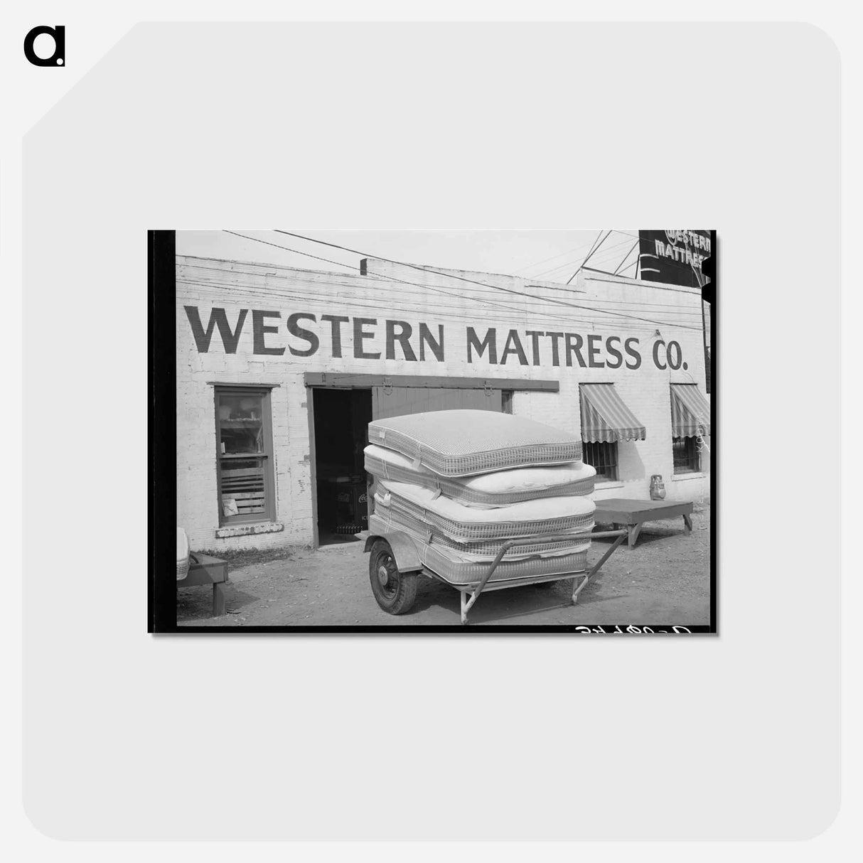 アートポストカード-Mattress Truck, San Angelo
- ラッセル リー Postcard.