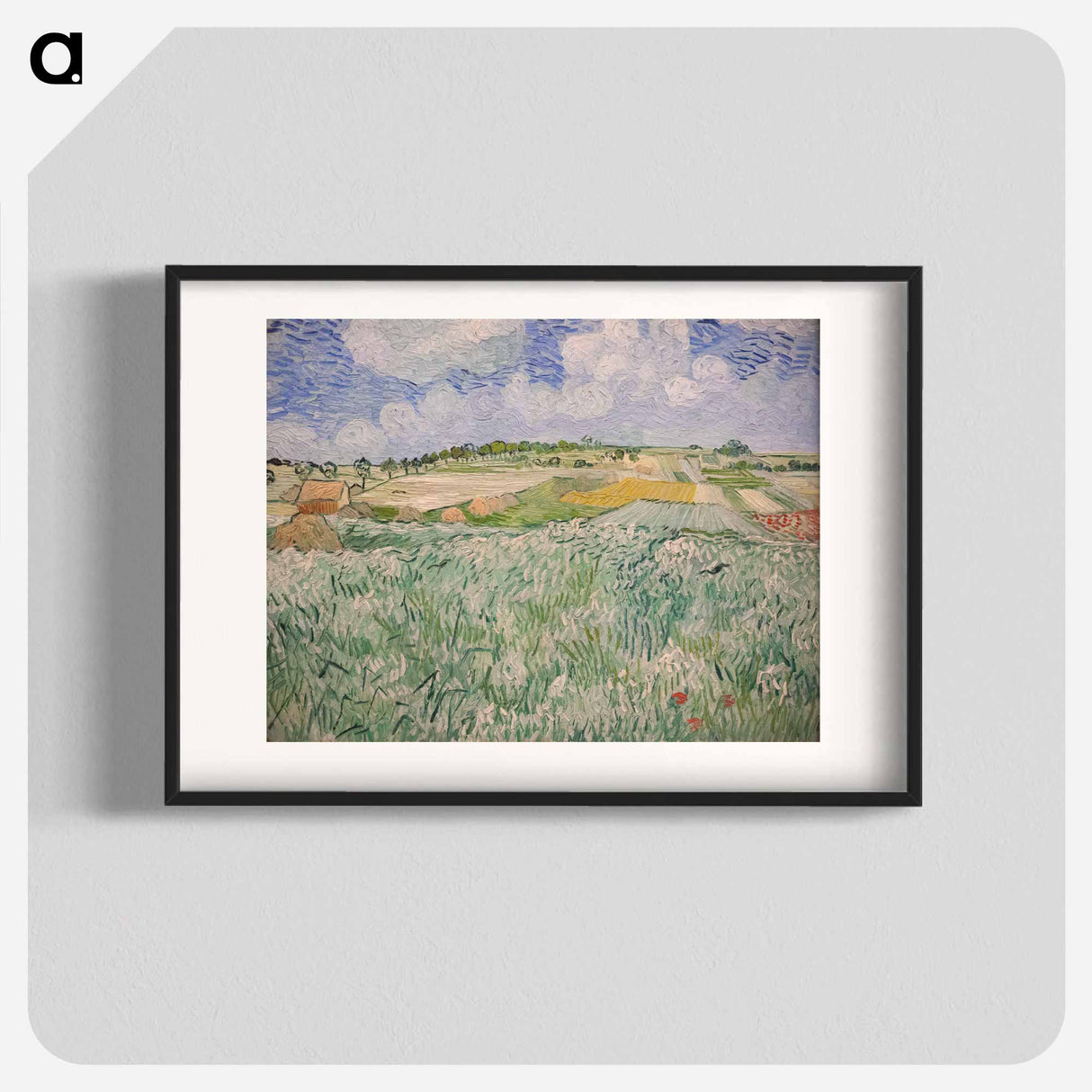 Plain near Auvers - Vincent van Gogh Poster.