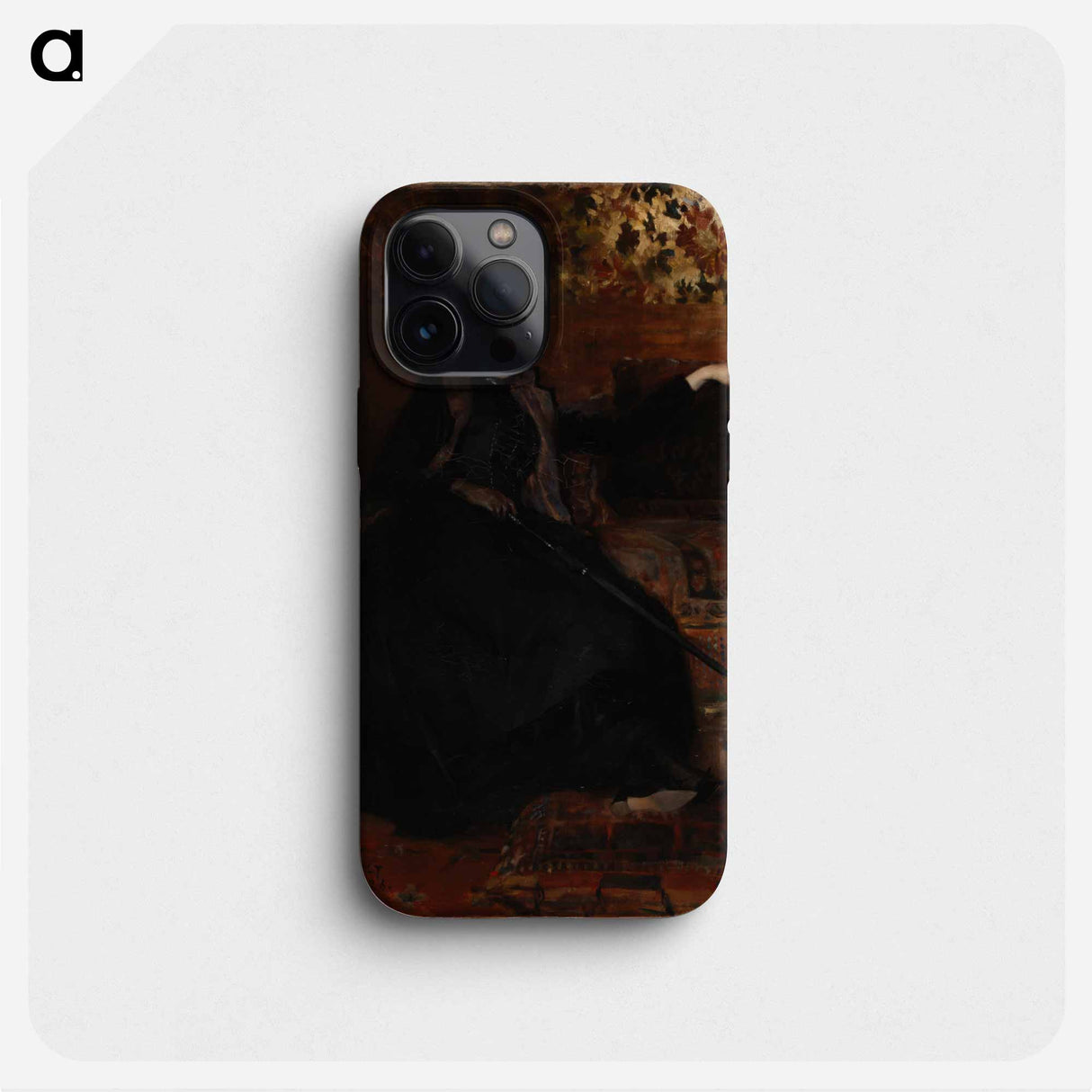 Lady in black, thérèse noire - アルバート エーデルフェルト Phone Case.