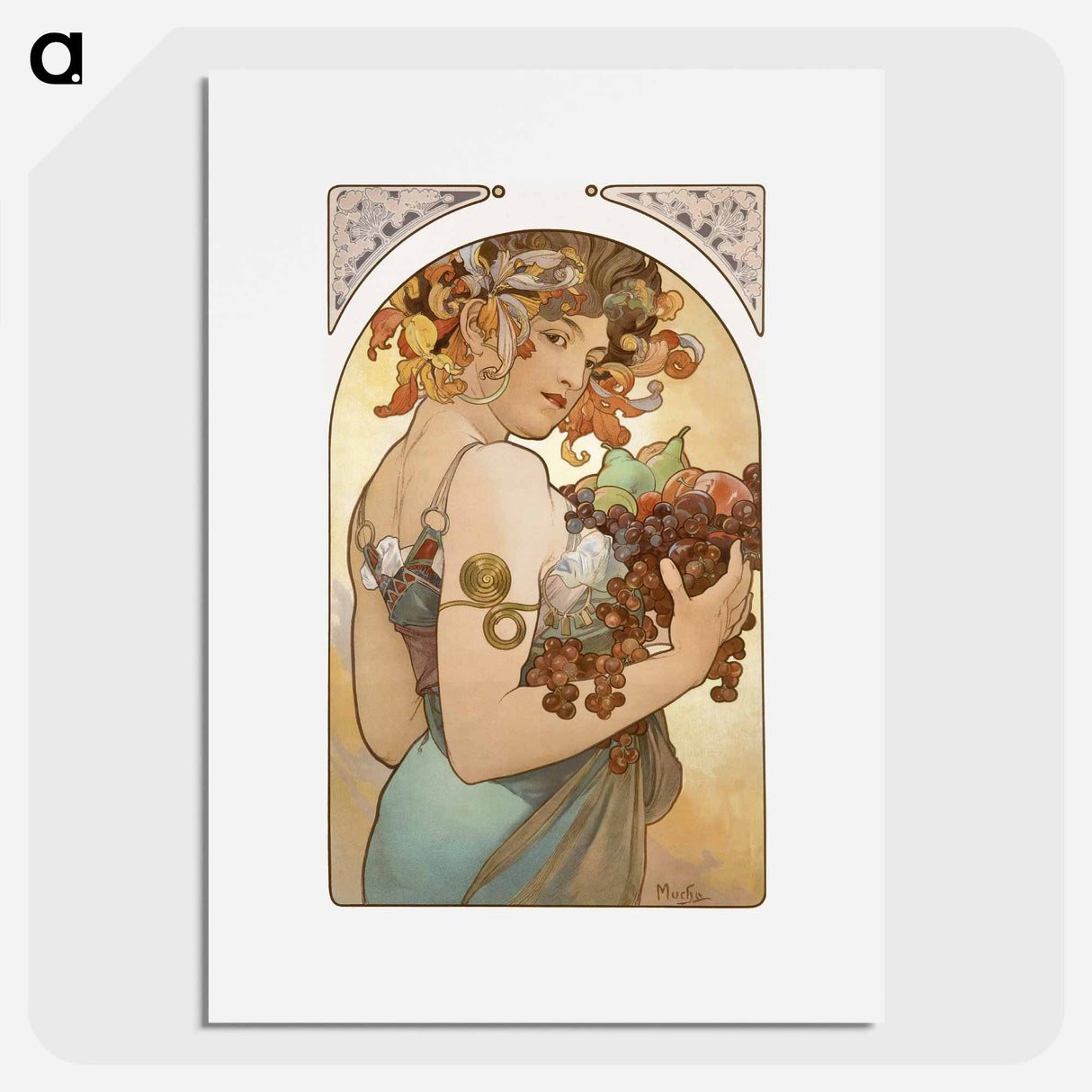 Fruit - アルフォンス ミュシャ Poster.