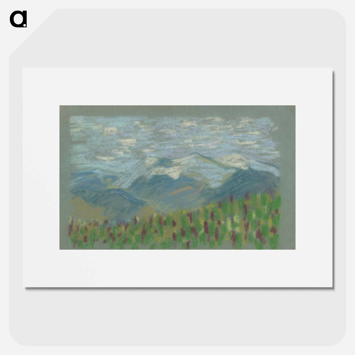 Hilly landscape - アーノルド ピーター ワイズ クビンチャン Poster.