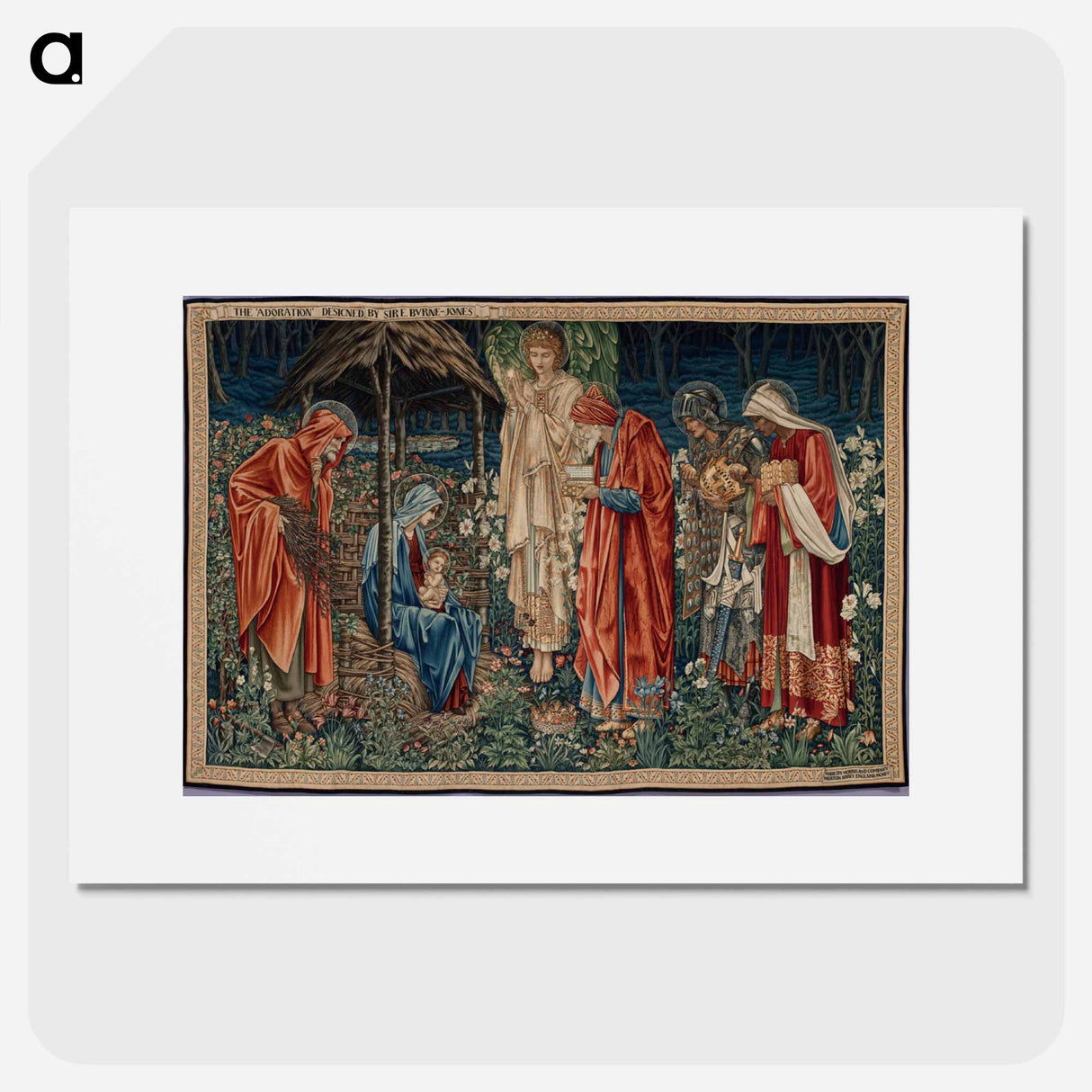 Adoration of the Magi - エドワード バーン ジョーンズ Poster.
