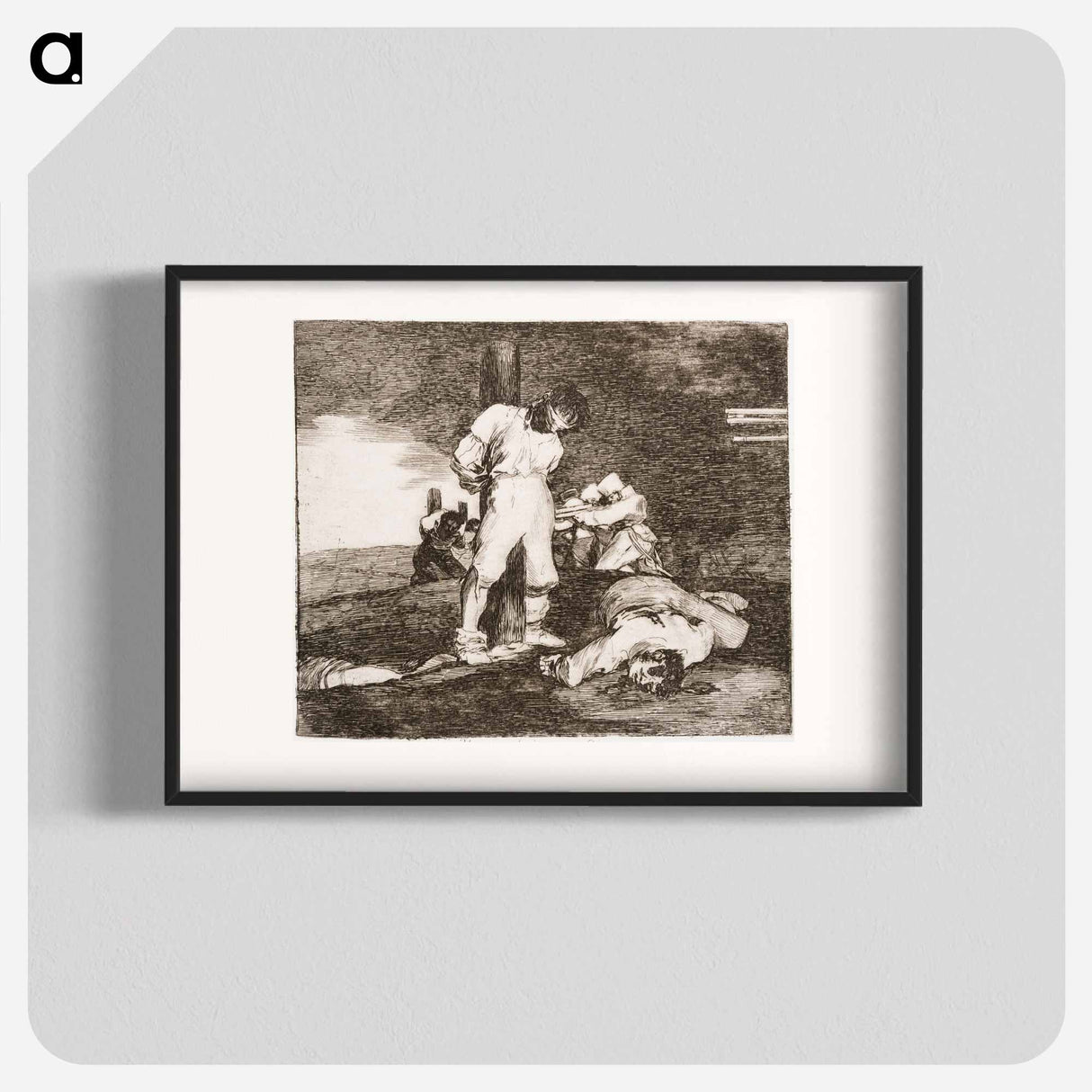 The omen of the past (and no remedy) - Francisco de Goya Poster.