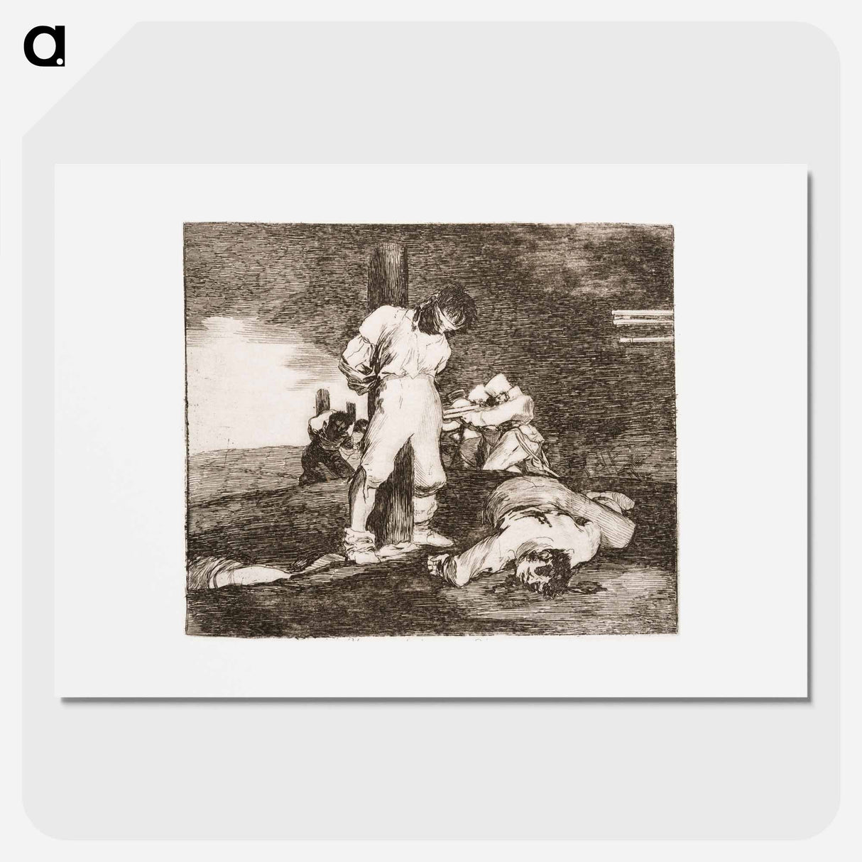 The omen of the past (and no remedy) - Francisco de Goya Poster.