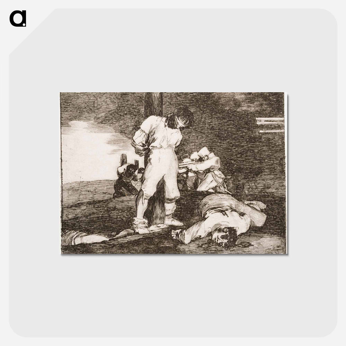 アートポストカード-Eikä pelastusta ole (y no hai remedio) - フランシスコ デ ゴヤ Postcard.