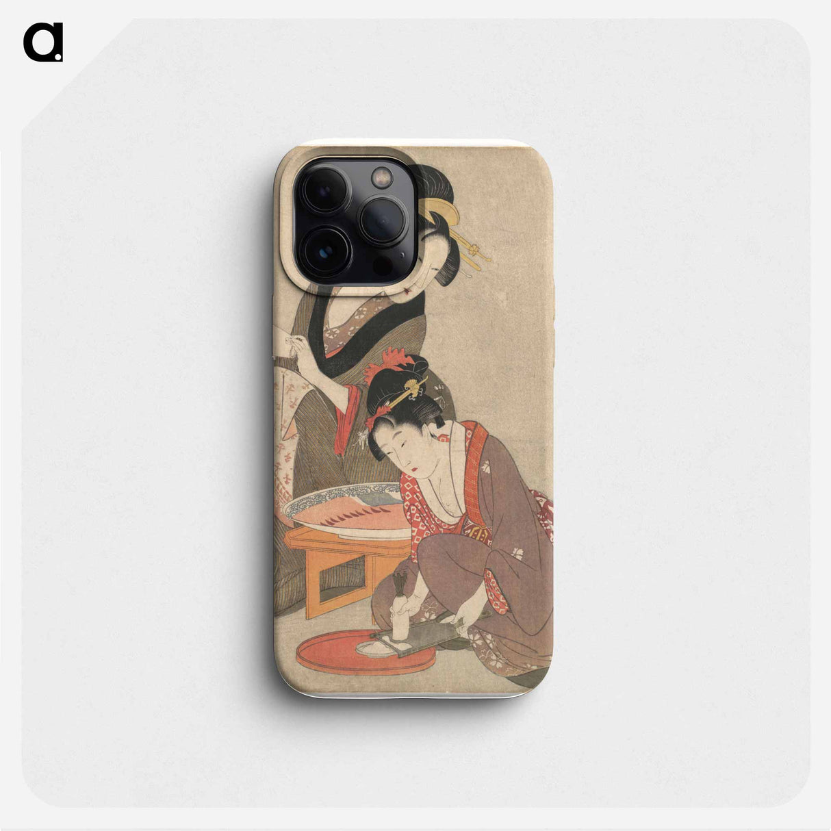 Women Preparing Sashimi - 喜多川 歌麿 Phone Case.