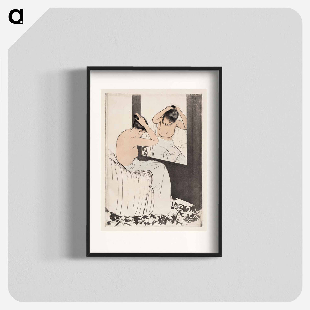 The Coiffure - Mary Cassatt Poster.