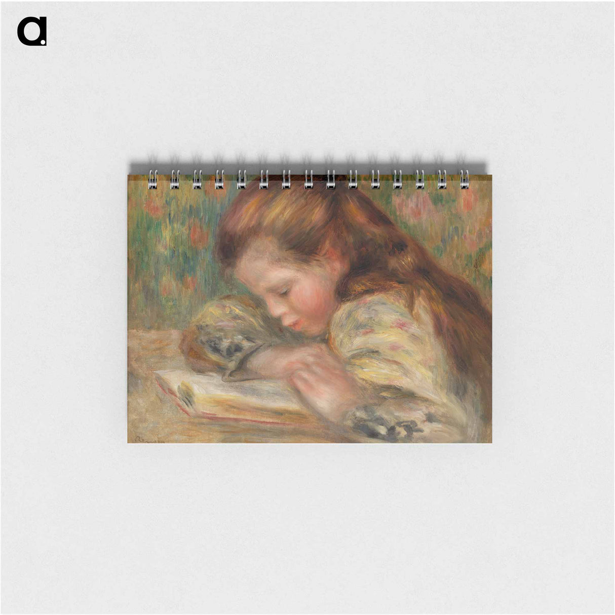 Child Reading - ピエール オーギュスト ルノワール Memo.