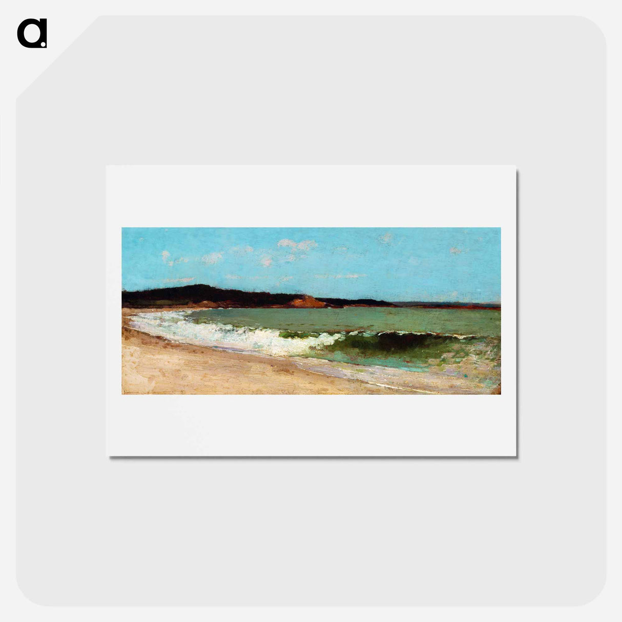 アートポストカード-Study for Eagle Head, Manchester, Massachusetts - ウィンスロー ホーマー Postcard.