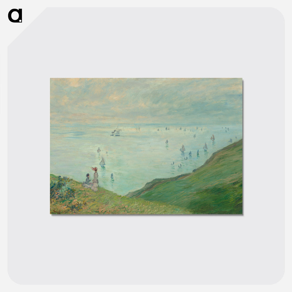 Claude Monet's Cliffs at Pourville - クロード モネ Postcard.