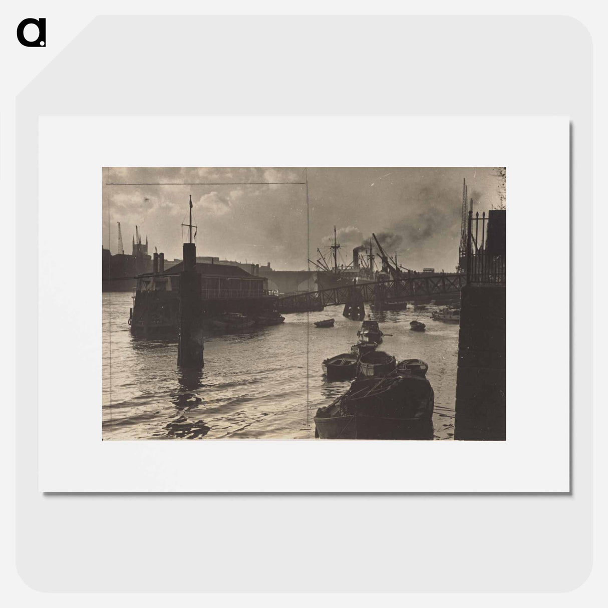 River Thames, London - エリック リー ジョンソン Poster.